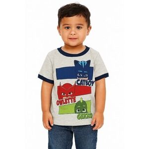 PJ Masks‎ Toddler Catboy Owlette Gekko Graphic T-Shirt – Size 4